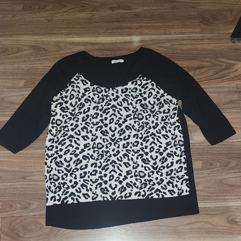 🔥Leopard Print Women's Top Mid-Sleeve Raglan Rayon